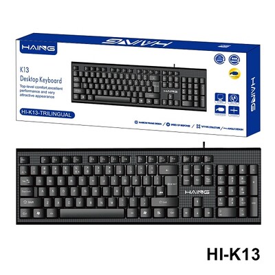 K13 Wired Desktop Keyboard Haing